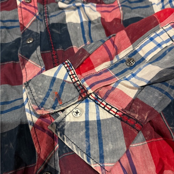 Affliction Black Premium Button Up Shirt Mens 2X-Large Slim L/S Embroidered - Picture 3 of 11